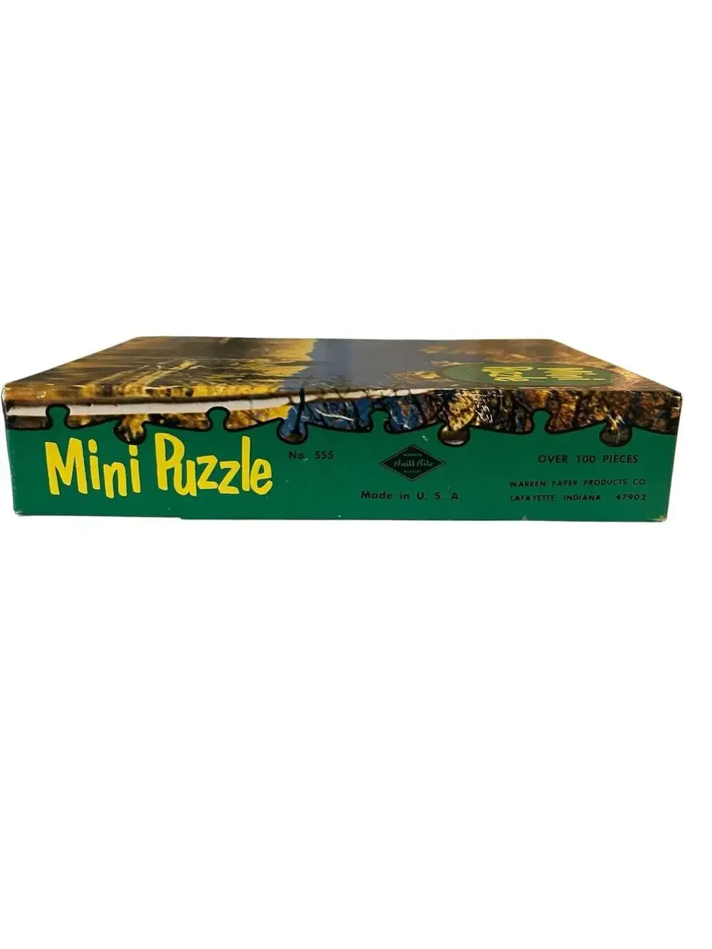 Vintage Warren Paper Products Mini Puzzle Canjilon Lake